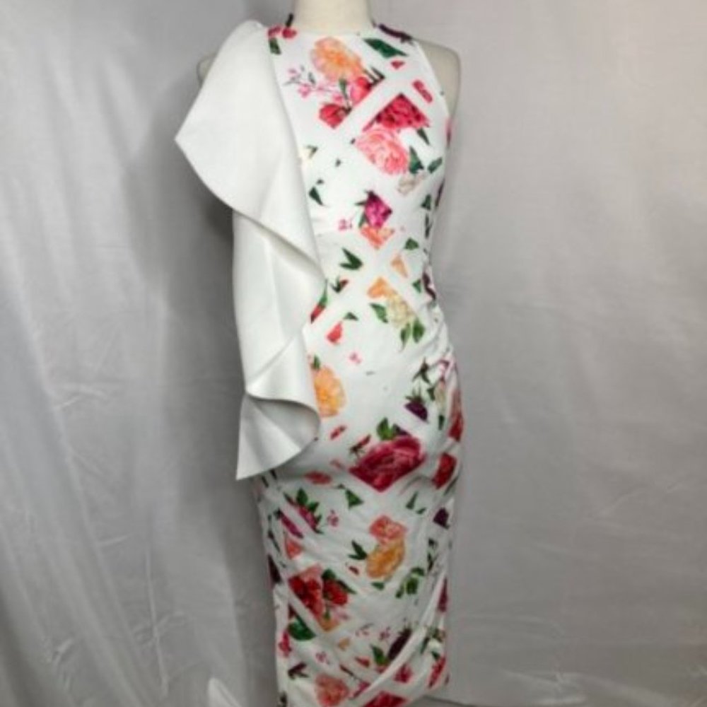 True Violet Maternity One Shoulder Midi Dress